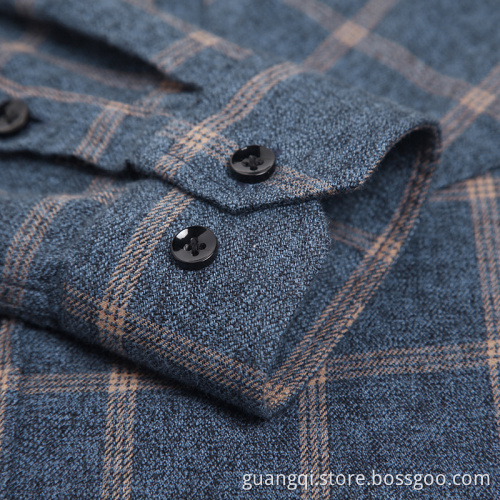 Herren-Flanell-Langarmhemd für Herren